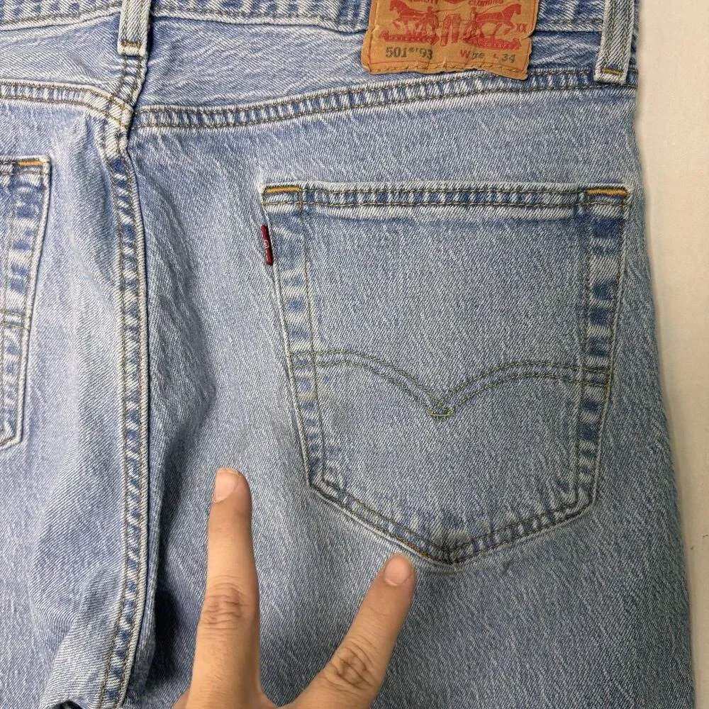 Levis Premium 501 93 Denim Jeans 38x34